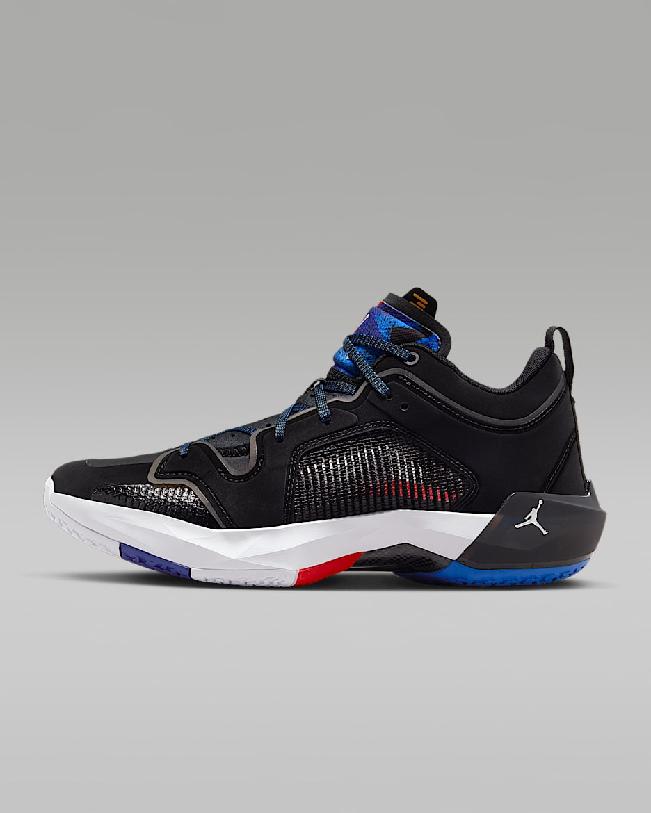 Jordan basketball shoes blue top